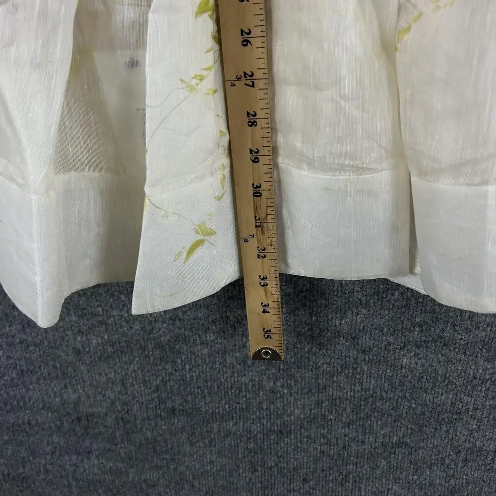 Zimmermann Dress 2 Prima Paneled Floral Silk Linen Organza Mini Romantic Luxury - Picture 14 of 16
